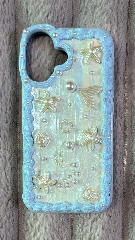 ✨ Ocean Dream Mermaid Pearl iPhone Case ✨