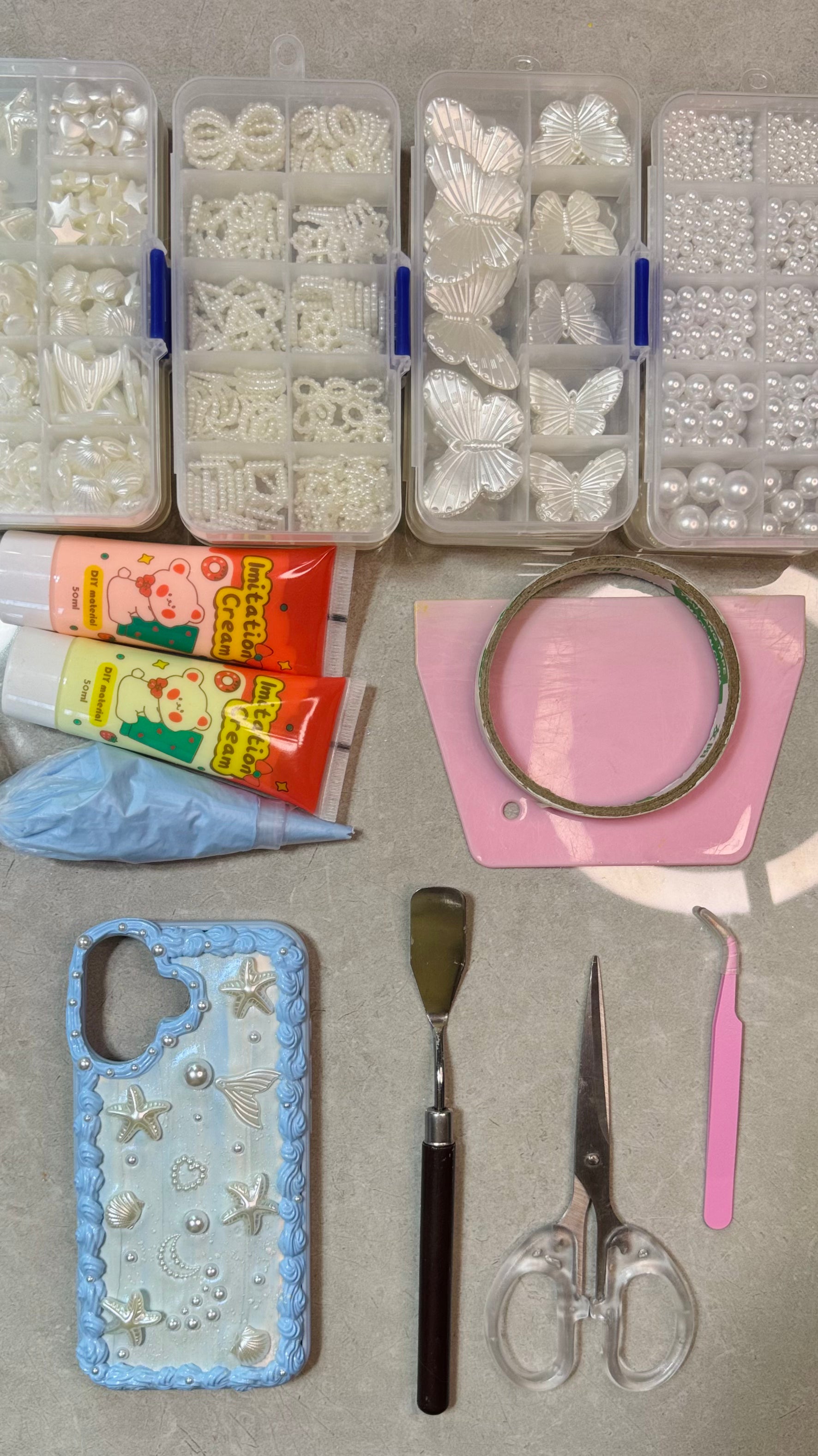 ✨ Ocean Dream Mermaid Pearl iPhone Case ✨.materials