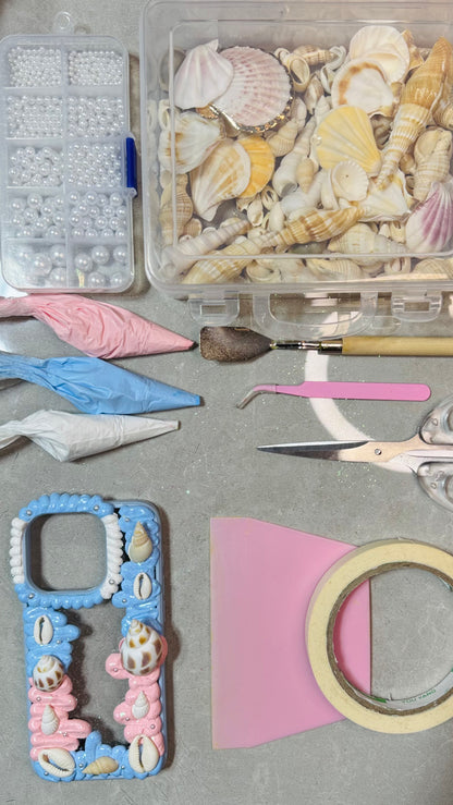 Ocean Dream Seashell Cream Phone Case – Handmade Art.materials