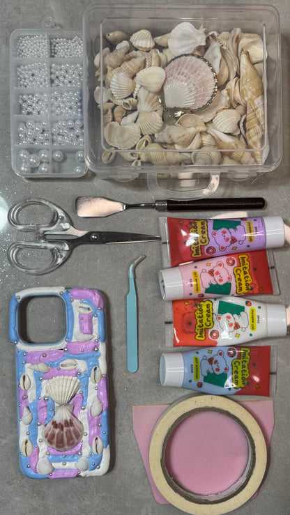 Ocean Dream Seashell Whipped Cream Phone Case 🌊🐚