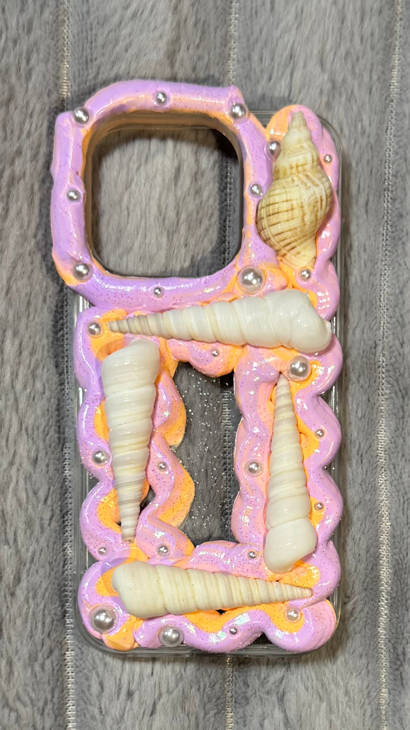 Seashell Dream Whipped Cream Phone Case – Handmade