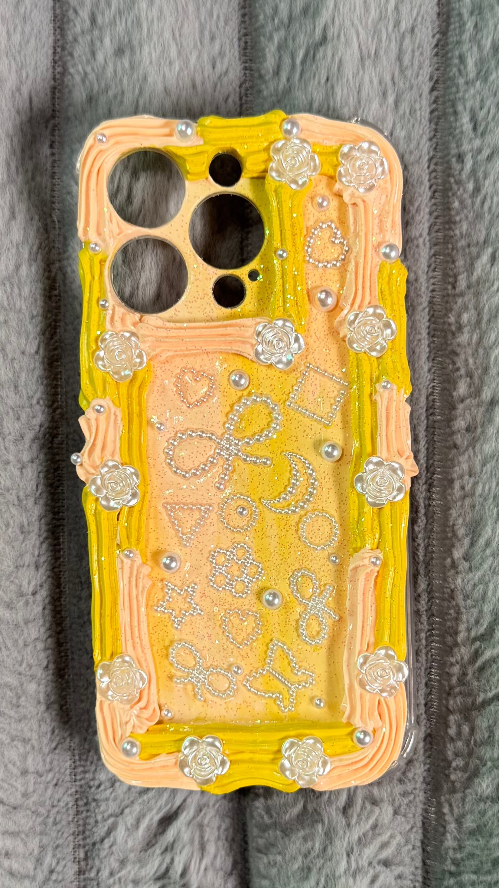 Sunset Sorbet Dream – Handmade 3D Creamy Phone Case