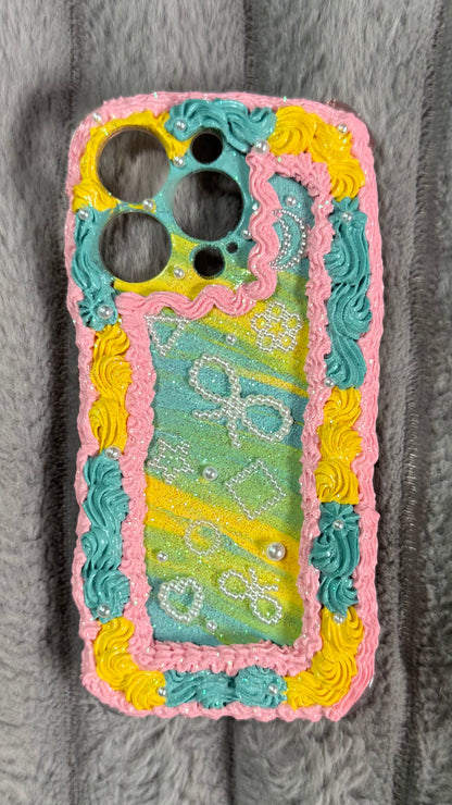 Whipped Pastel Dream Case – Handmade 3D Pearl Deco Phone Cover