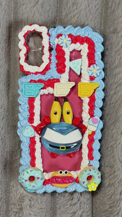 🍔 Handmade Miniature Food Ring with Mr. Krabs