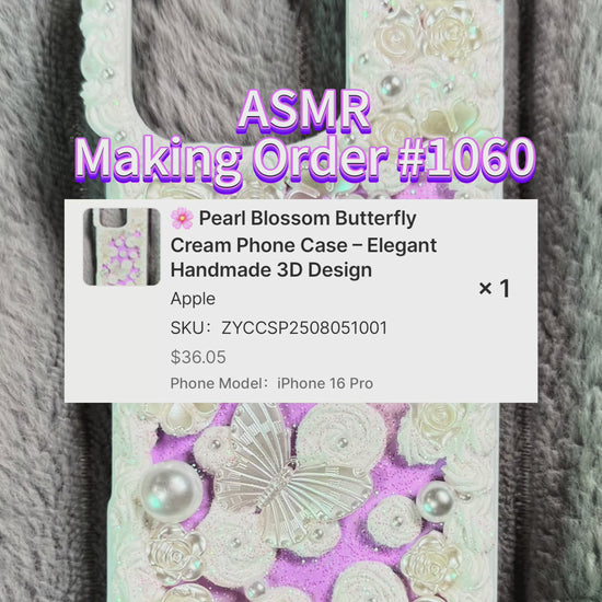 Pearl Blossom Butterfly | Elegant Handmade 3D Phone Case.mov