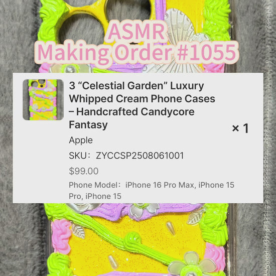3Celestial Garden | Luxury Handmade Whipped Cream Phone Case.mov