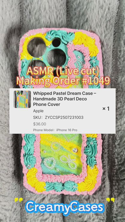 Whipped Pastel Dream Case – Handmade 3D Pearl Deco Phone Cover
