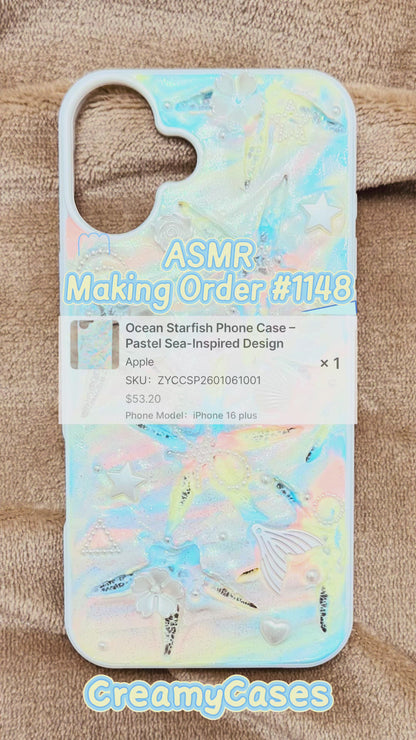 Ocean Starfish Phone Case – Pastel Sea-Inspired Design