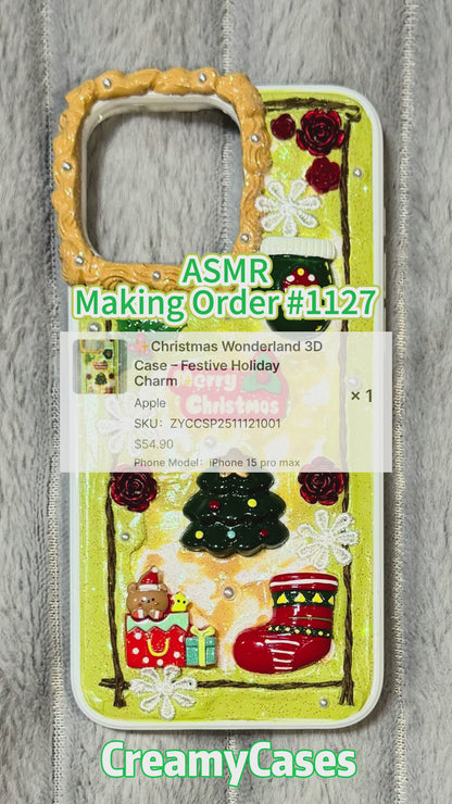 ✨Christmas Wonderland 3D Case – Festive Holiday Charm✨