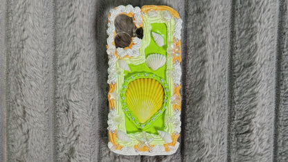 Handmade Seashell Phone Case – Mermaidcore Beach Aesthetic, Y2K Style